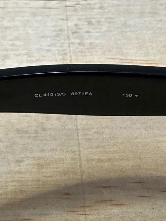 Vtg CELINE Preppy Pretty Double Bridge Sunglasses Black Gold Italy Purple Grad - Picture 8 of 13